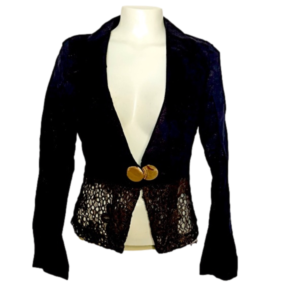 🆕 MODE - Black with Gold specs Blazer